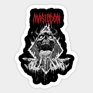 Mystical Skull Mastodon Sticker